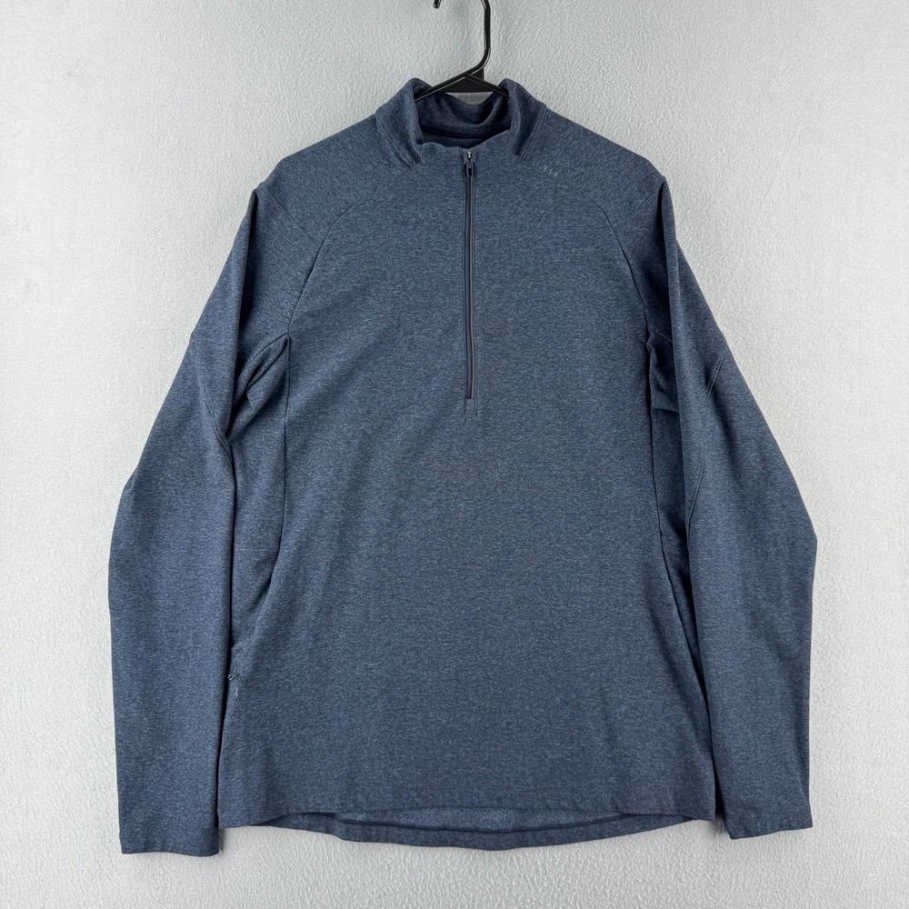 Lululemon Surge Warm 1/2 Zip Pullover Shirt Sweater Mens Large Blue Stretch